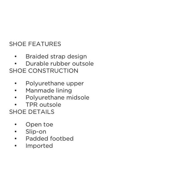 New! madden girl Precise Thong Sandals Black Size 6 Braided Strap Padded NWT - Picture 7 of 10